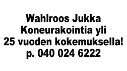 Koneurakointi Wahlroos Jukka logo